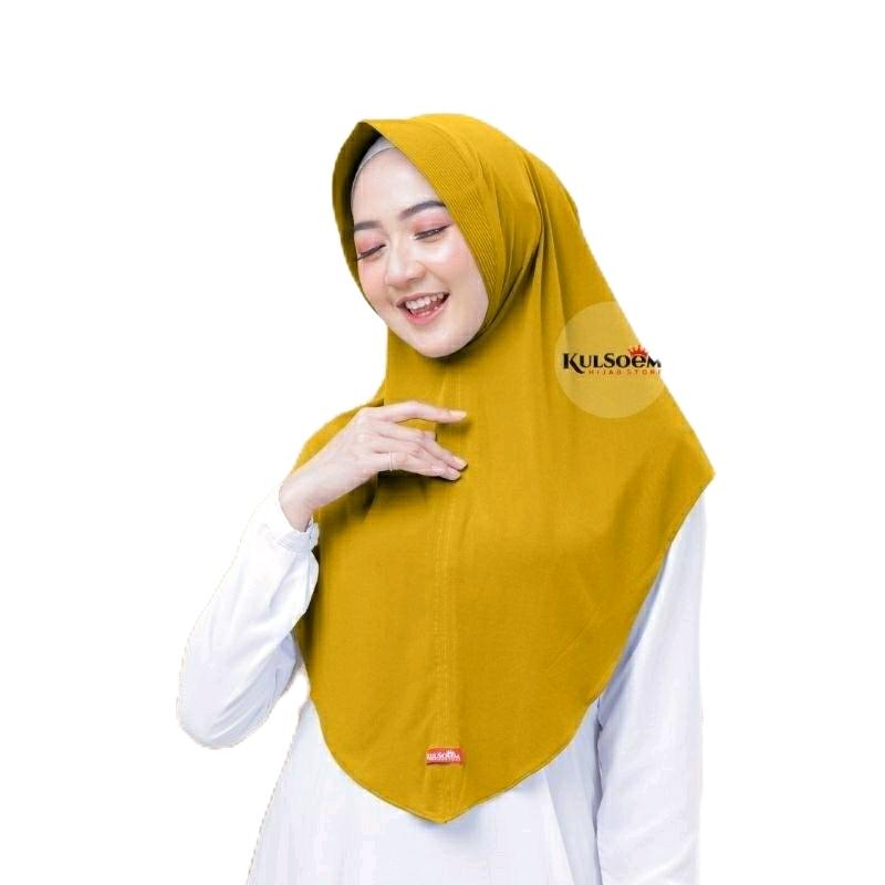 HIJAB INSTAN PET ALYA-KERUDUNG BERGO-JERSEY SUPER PREMIUM-KULSOEM Muslim Wanita Simple 6