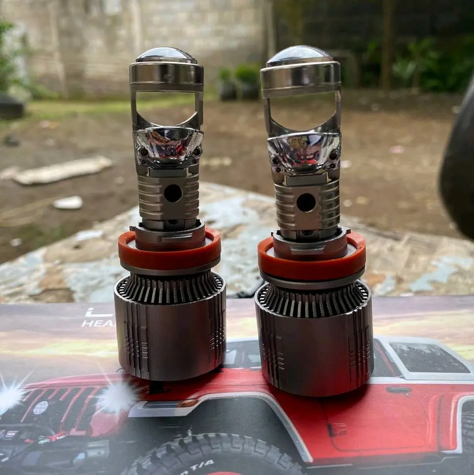 CAVIA - PREMIUM LAMPU LED MINI BILED PROJIE SATU SET H11 HEADLAMP/FOGLAMP