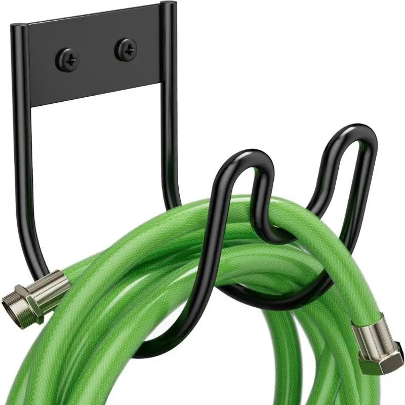 Treo Tường Vườn Hose Chủ Bền Phun Sắt Ống Nước Lưu Trữ Hook Cho 75ft Hose Ngoài…
