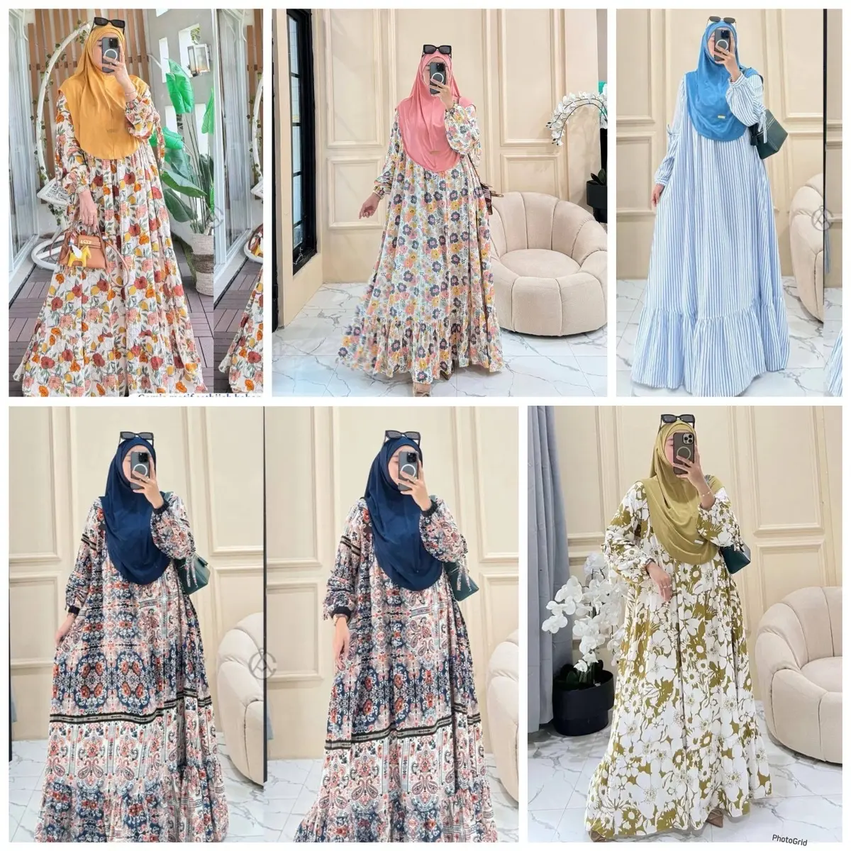 SG SELLER LAVANYA SET BERGO PREMIUM  GAMIS SET / LONG DRESS RAYON HIJAB VIRAL FIT TO XL