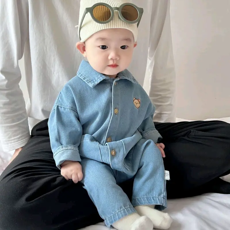 BABY K2 - jumpsuit Baby jeans Bear 2 warna 8