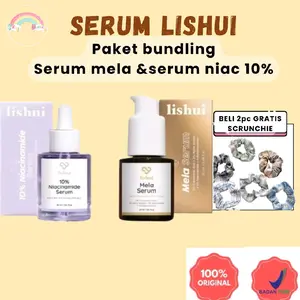 Lishui 10% NIACINAMIDE SERUM - Serum Pencerah Menyamarkan Flek Bekas Jerawat BUNDLING PAKET DAPET 2