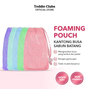 Teddy Clubs | Foaming Pouch | Kantong Busa sabun batang | Jaring Pembuat Busa | Soap Foaming | Jaring Sabun