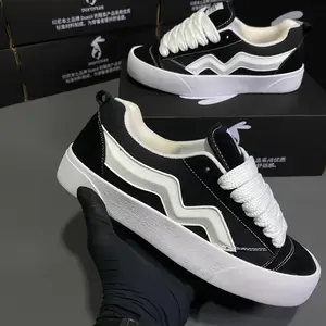 FLASH SALE!!!! DUXCI 012 HITAM PUTIH CLASIC Sepatu Gemuk Sepatu Sekolah & kerja Santai Untuk  Keseharian Anda