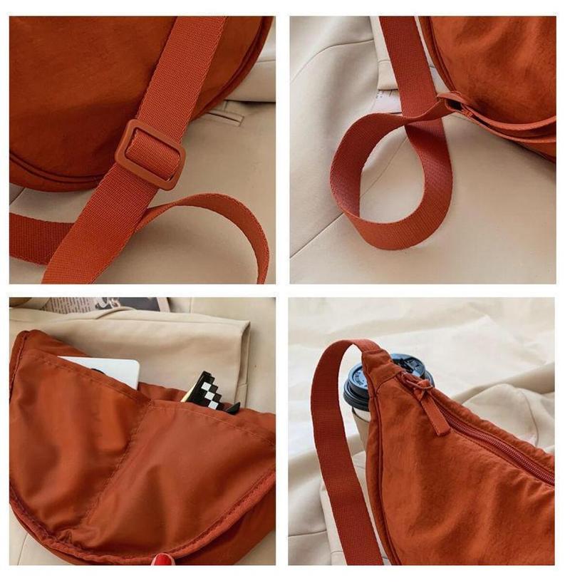 Product Introduction of 【COD】Sling Bag Half Moon Waist Bag/Besar Untuk Perjalanan Dan Selempang Setengah Bulan Uniseks/ Anti Air Waist Bag saddle  bag 18