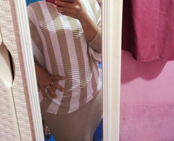 Product Review of Alesha - STELAN RAJUT BATWING / RAJUT KELALAWAR SALUR PANJANG TEBAL from R**r 1