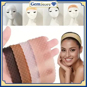 Headband Silicone Non Slip Untuk Wig Lace Penahan Rambut Palsu Wanita Anti Selip Tanpa Lem Hair Band Grip 1PC