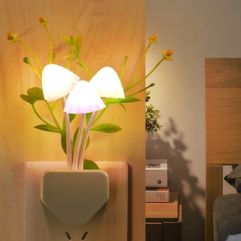 Đèn LED Cảm Ứng Ánh Sáng Thông Minh Trang Trí Hình Nấm Cho Phòng Ngủ Tạo Không…