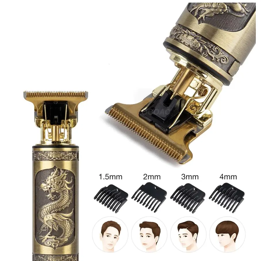 Alat Cukur Vintage Cukur Rambut Elektrik Profesional Hair Clipper Model Dragon Alat Pemotong Rambut Listrik Alat Cukur Kepala Terbaru Model Naga