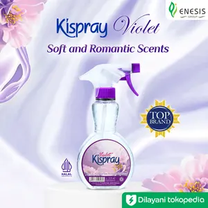 Kispray Violet Botol 318ml - Pelicin, Pelembut, Pewangi Pakaian