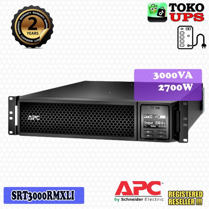 Gambar UPS APC SRT3000RMXLi 3000VA 2700W APC Smart-UPS SRT 3000VA RM 2U - Unit dari TokoUPS Kota Administrasi Jakarta Pusat Tokopedia