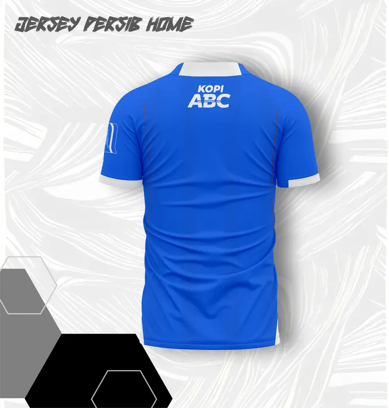 Jersey Bola PERSIB Home Biru 2024-2025 dengan Nama Nopung Gratis FullPrint SSBW12 Atasan Setelan Sport 2