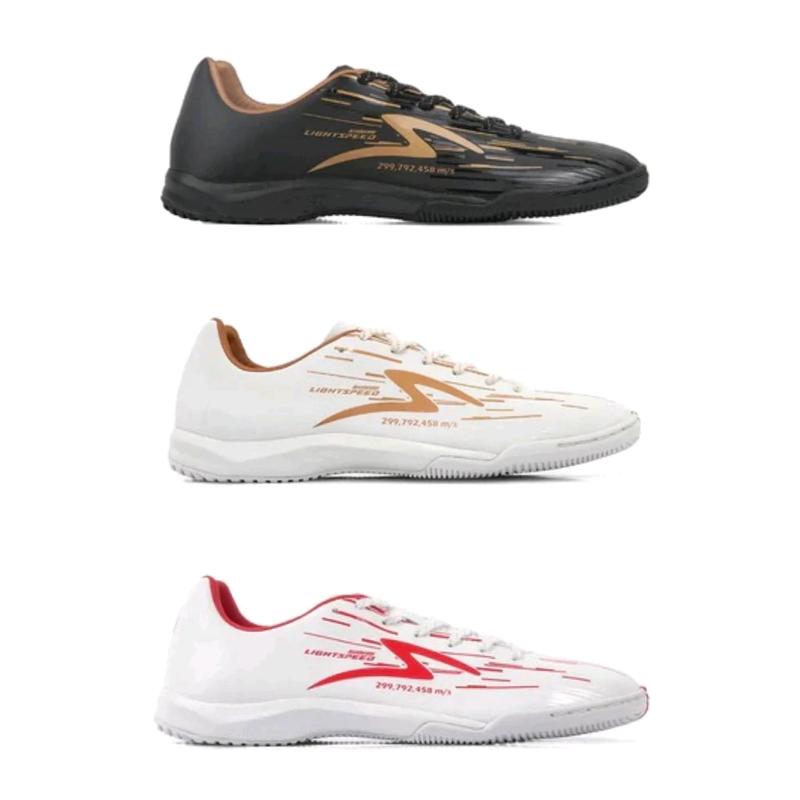 Product Introduction of Sepatu Futsal Specs Lightspeed Reborn In Black Gold Anak Dan Dewasa Cit cit Free Box 1