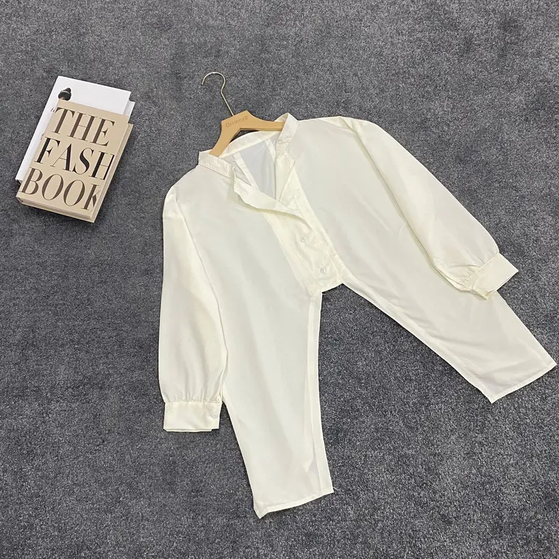Lily Kemeja Crop Oversize Katun Polimicro 3