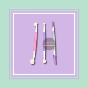 STARTER TOOLS SET 3 PCS alat dekorasi gula fondan