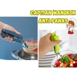 Penjepit Mangkok Tahan Panas Anti Panas Penjepit Mangkok Panas Alat Penjepit Mangkok Plastik