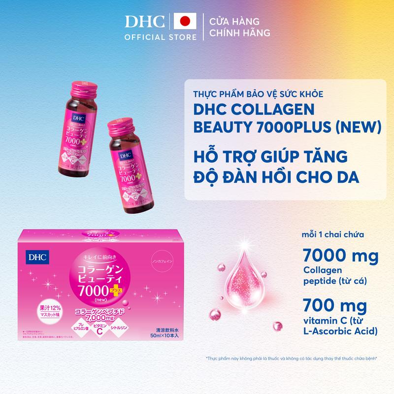 TPBVSK DHC Collagen Beauty 7000 Plus New Nước uống Collagen 7000mg lọ x10 lọ - DHC Nhật Bản chính hãng