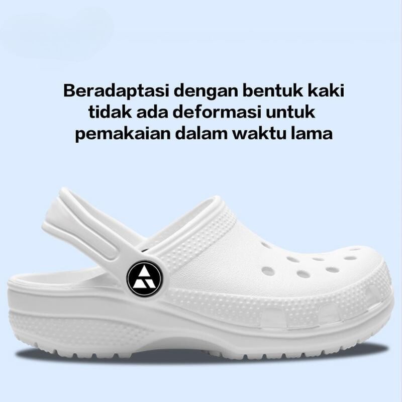 【Sunlight】Sendal Selop Wanita Sendal Kodok Wanita Sepatu Fuji Wanita Clog Beige Cewek Casual Fashion Korea Baim Kekinian size 36-45