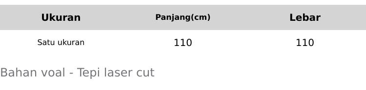 HIJAB BELLASQUARE PUTIH TULANG Nyaman Segi Empat Kerudung Muslim