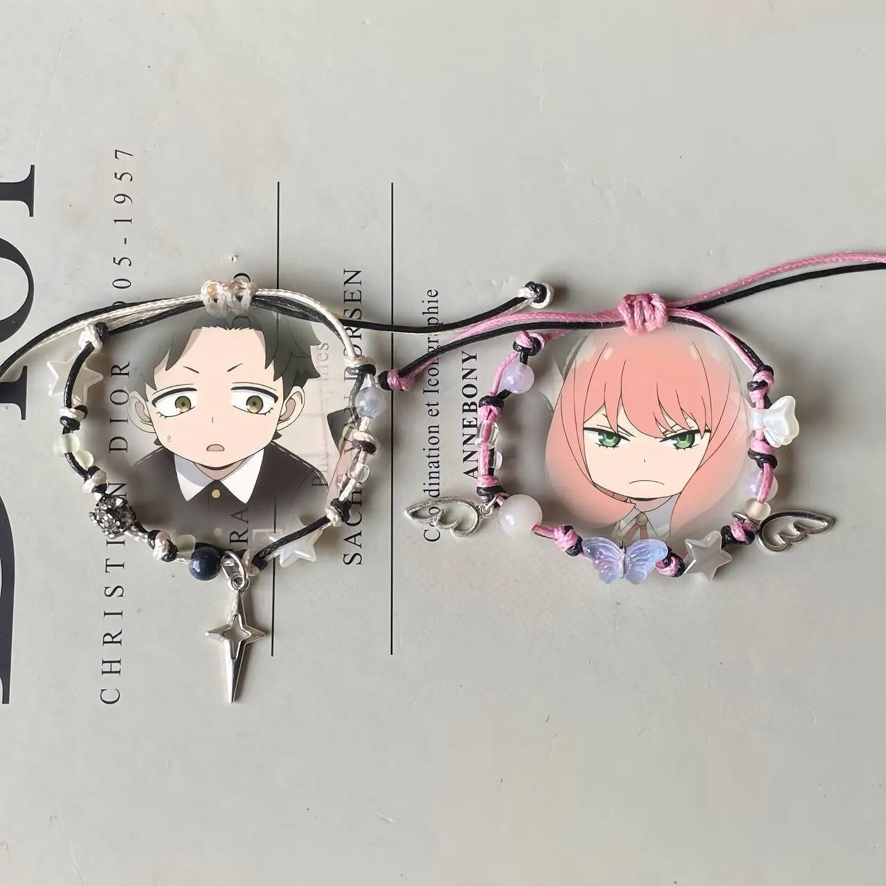 Anya & Damian matching bracelet | Gelang couple anime| gelang tali