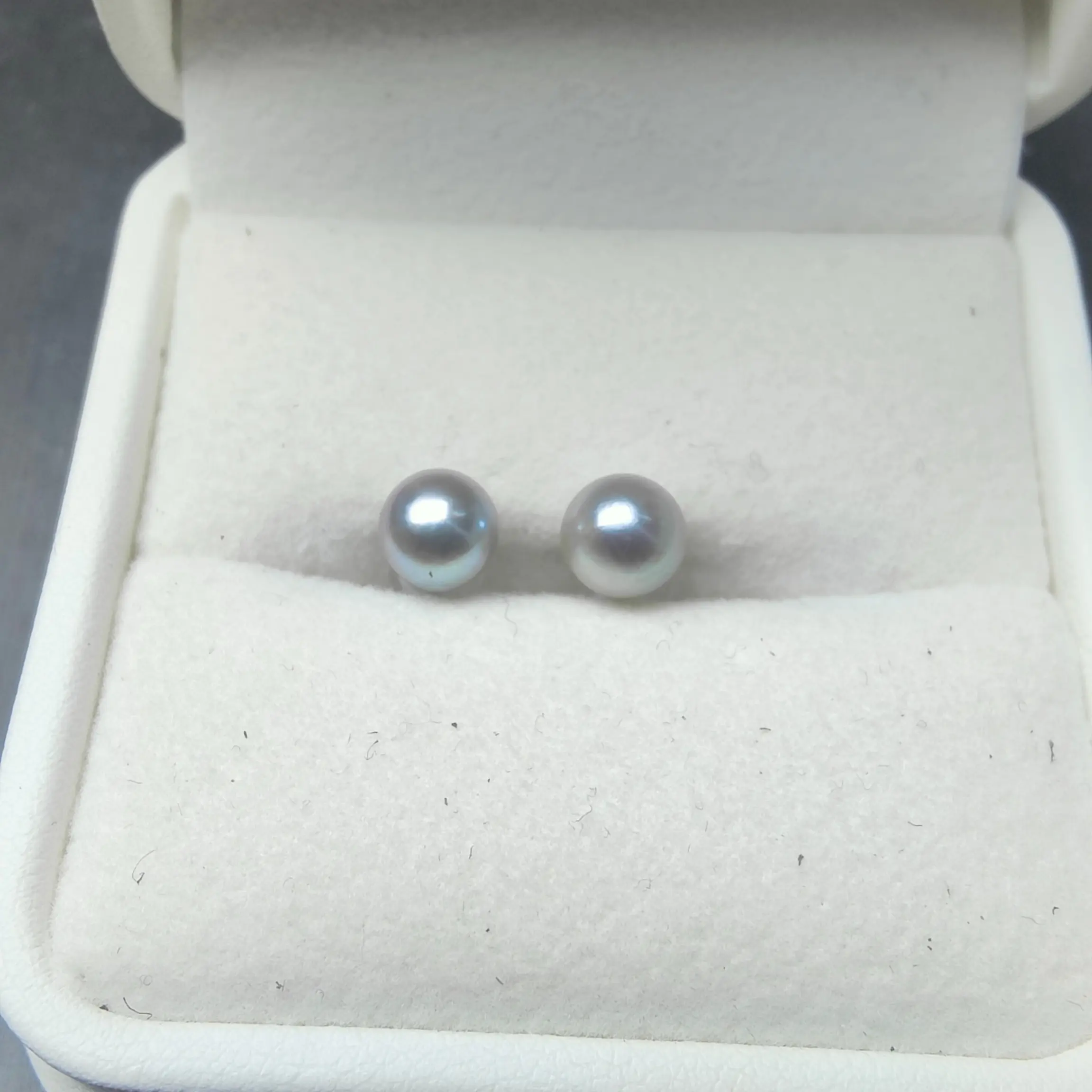 6-7mm multi-hemp sea pearl earrings noble and elegant