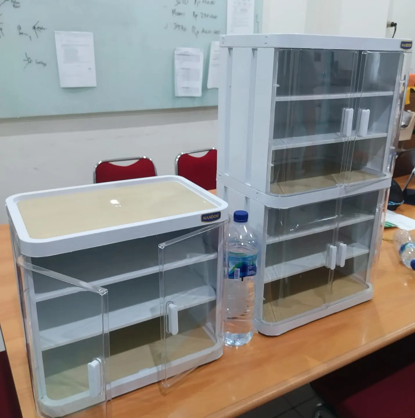 Rak Piring Plastik Naiba Nandos untuk Tempat Penyimpanan Makanan Bistro Food Cabinet Furniture Lemari