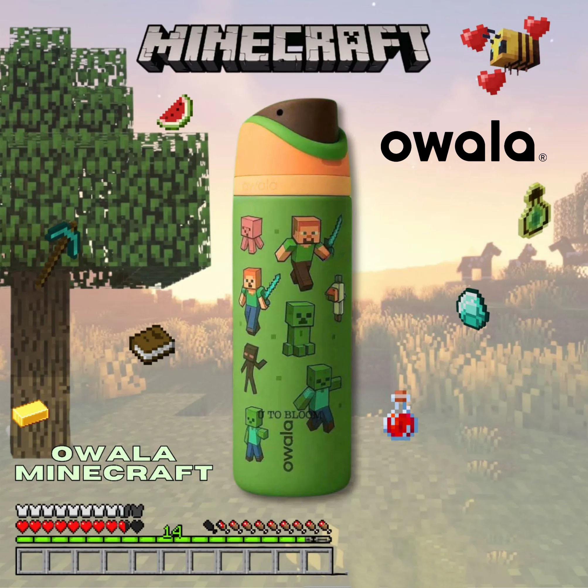 OWALA x Minecraft | Edisi Koleksi Resmi & Terbatas - FreeSip Tumbler 24oz / 32oz