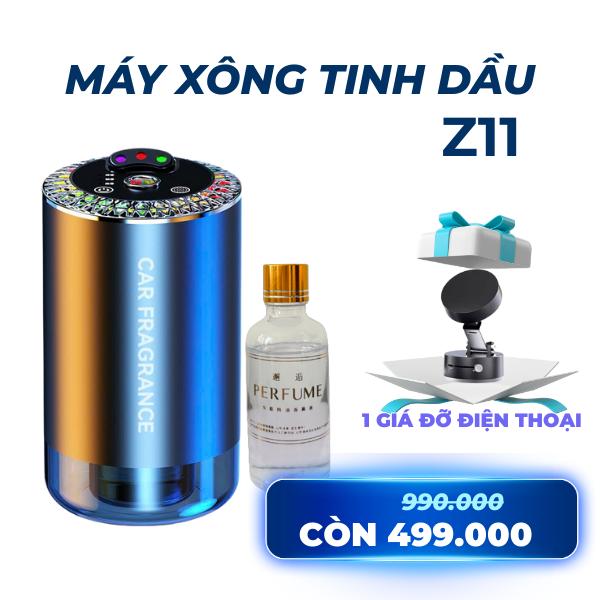 Z11 Máy Xông Tinh Dầu Xe Ô Tô Khuếch Tán Tinh Dầu Xe Hơi Phiên Bản Mới Kết Hợp Đèn Trần Sao 3 Màu Sống Động Kèm Đèn Viền Cảm Biến Theo Âm Thanh
