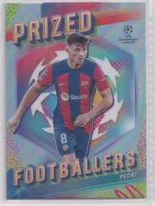 2023-24 Topps Finest UEFA Club Competitions Prized Footballers #PF-7 Pedri