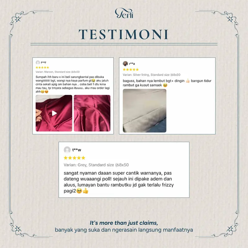 Sarung Guling Premium Satin Silk Terli Beauty 4