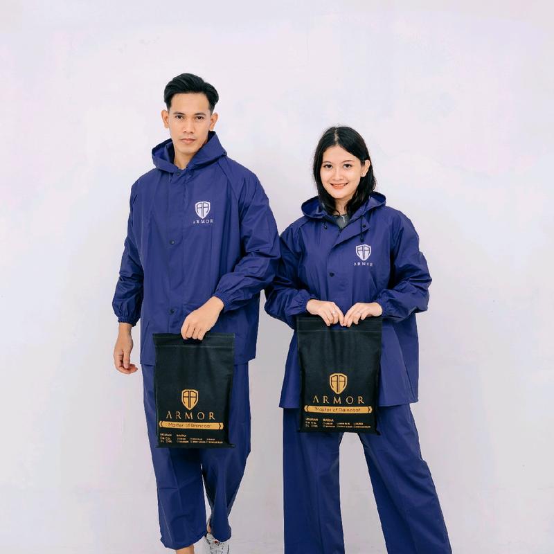 JAS HUJAN SETELAN ANTI REMBES TEBAL DAN ELASTIS [ BY ARMOR ] Pvc 1