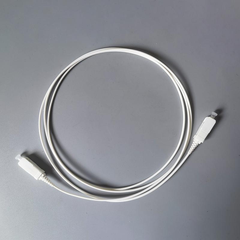 Product Introduction of 1.5M SC/UPC To SC/UPC Fiber Optic Patch Cable FTTH 2.0mm G657A2 LSZH White Indoor Extension Cable Simplex Convert Patch Cord 6