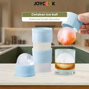 【Akhir Musim Clearance】Cetakan Es Bola Besar Ice Ball Mold Bulat Food Grade Anti Bakteri dan Praktis