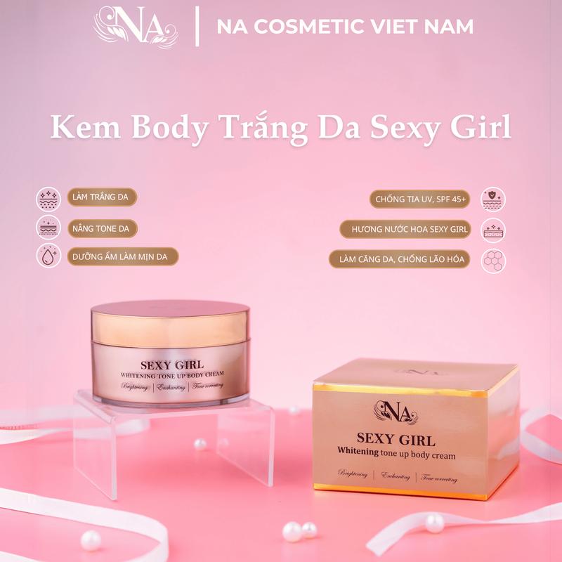 Kem Dưỡng Body hỗ trợ Nâng Tone giúp Trắng Da hương thơm Nước Hoa Sexy Girl, NA COSMETIC
