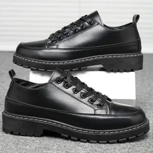 SEPATU PANTOFEL OXFORD FORMAL PRIA DOCMART CASUAL TERBARU SEPATU KERJA SEPATU FULL HITAM Karet Shoes