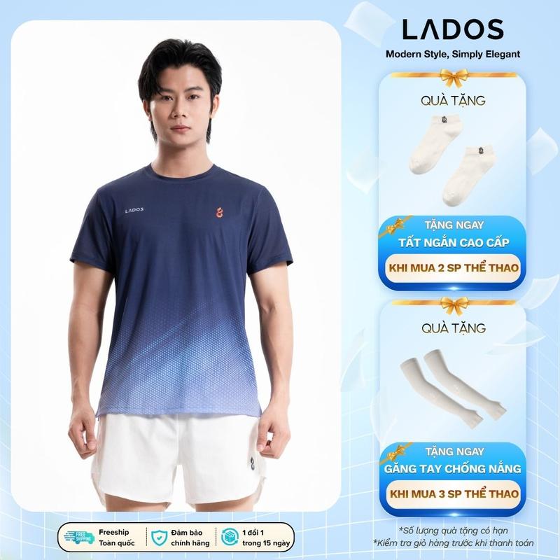 Áo Thun Thể Thao AIR-DOT LADOS - 9258 Cổ Tròn Thun Mè Cao Cấp Thoáng Mát Thấm Hút Mồ Hôi Co Giãn 4 Chiều