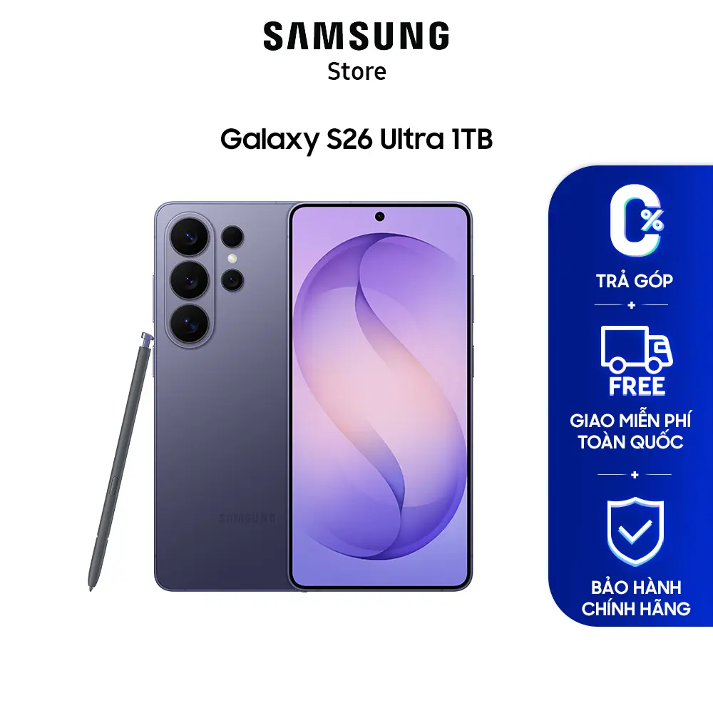 [New Launch] Điện thoại Samsung Galaxy S26 Ultra 1TB - Hàng chính hãng - Giao hàng từ 25/03 | BigBuy360 - bigbuy360.vn