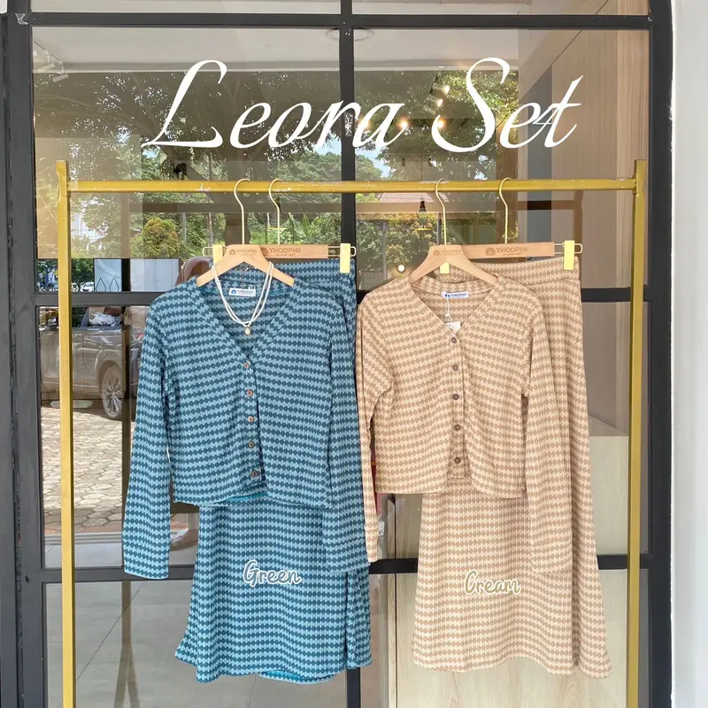 Leora Set - Set Wanita Terbaru - Set Knit Kekinian - Set Rok - Bisa COD - Yhoophii Outfit 7
