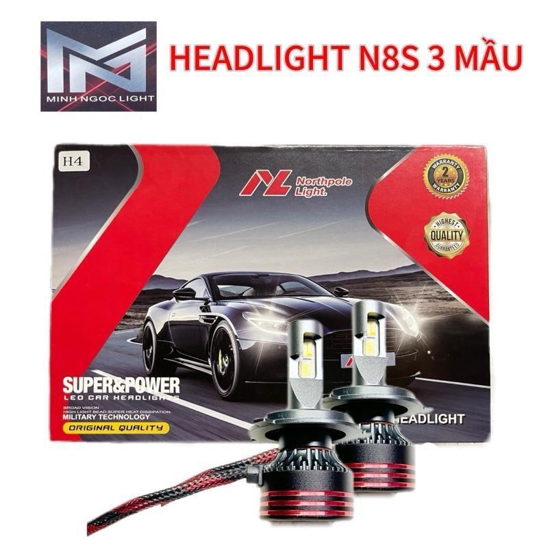  ĐÈN PHA LED N8S CHÂN H4 3 Chế Độ Mầu VÀNG TRUNG TÍNH TRẮNG - H4- H11 H1  Đèn Pha XE MÁY - Ô TÔ Phụ Tùng 