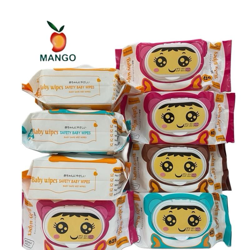 MANGO 6Kg -Combo 10 bịch khăn ướt cao cấp Babywis giấy khổ to 18x24cm không mùi không cồn không chất tẩy an toàn cho da bé - Voi khăn giấy khanu otchobe Cho Bé Khăn Ướt