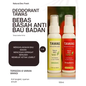 Deodorant Spray Tawas menghilangkan bau badan selama 24jam  (uk 100ml)