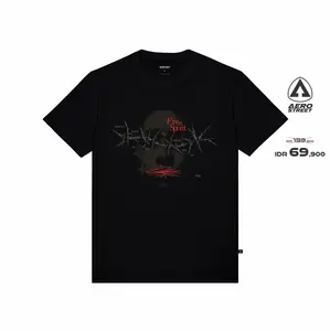 Aerostreet T Shirt Free Spirit Hitam Man Kaos Tshirt AADAA