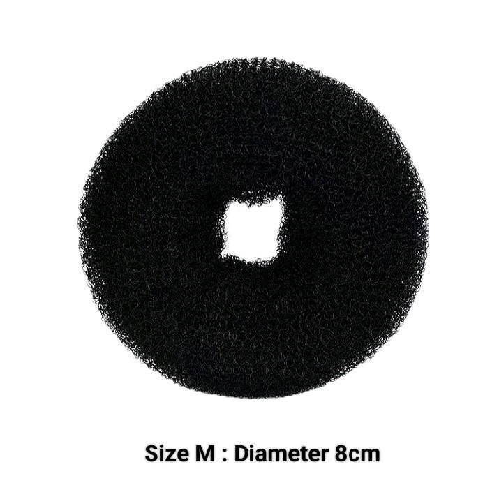 Product Introduction of Hairbund Donat Rambut Sanggul Cepol Scrunchies Hitam 9
