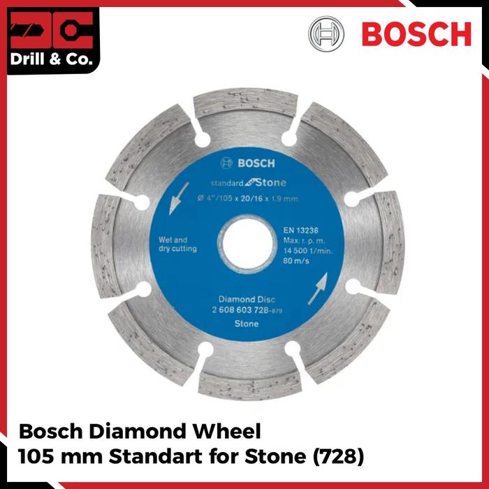 Gambar Diamond Wheel 4" Bosch for Stone (728) dari Drill&Co Kota Administrasi Jakarta Barat Tokopedia
