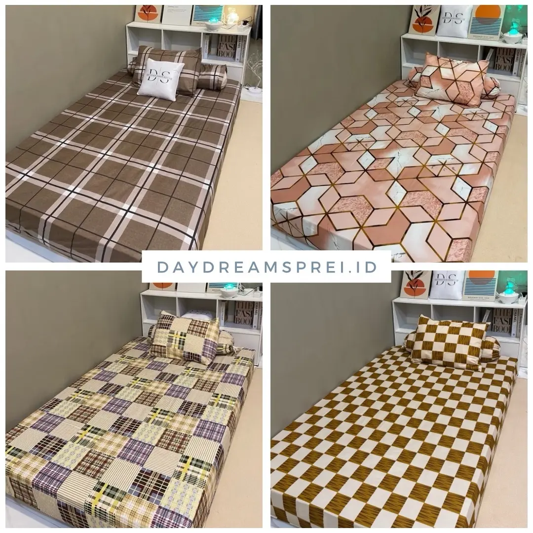 Sprei Anti Geser Aesthetic Uk 120-200 T20&30cm
