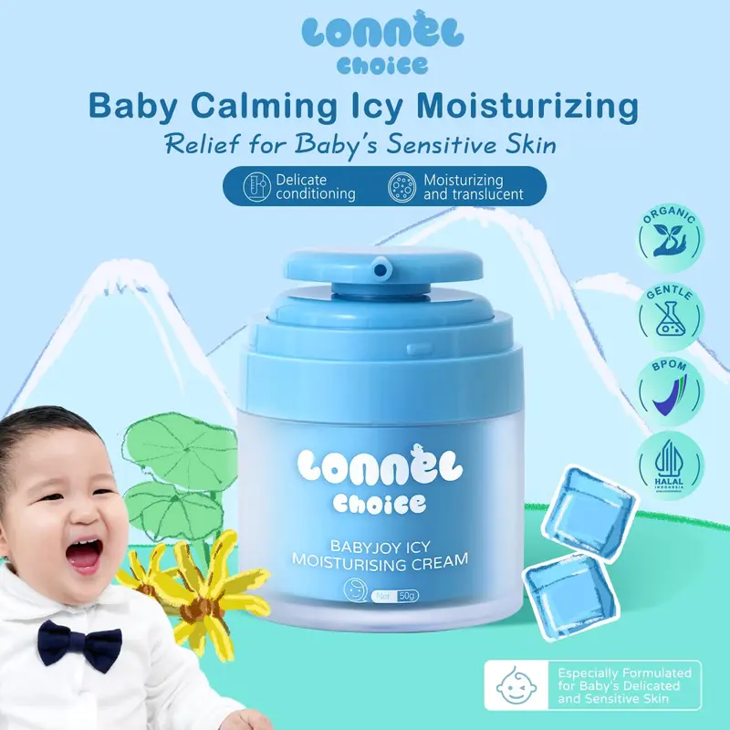 [BUY 1 GET AURORA  LONNEL][LIVE] LONNEL CHOlCE Babyjoy lcy Moisturising Cream GENTLE SOOTHING MILD MOISTURIZING LOW-SENSITIVE CARE 1