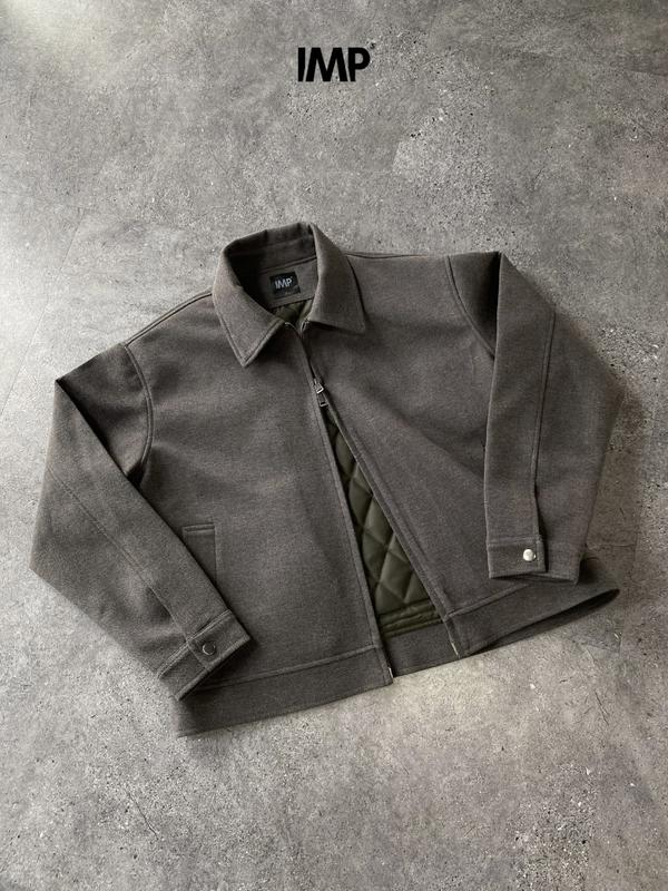  IMP - 001 Jacket -| Áo khoác dạ len lớp lót chần bông quả trám IMPERFECT 