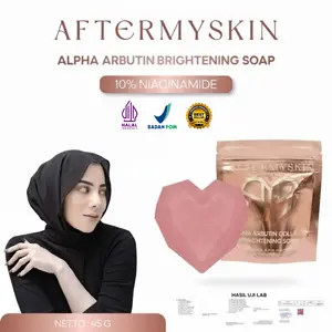 AFTERMYSKIN - Alpha Arbutin Brightening Soap | Sabun Pemutih Badan Mencerahkan Kulit BPOM
