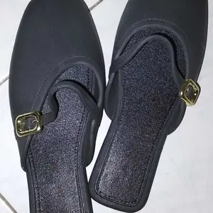 Dejavu Flatshoes Jelly Wanita Slop Flat Fashion Balerina Sepatu Wanita Kekinian Sendal Karet Kantoran HES104