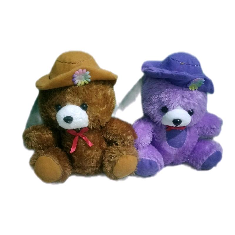 Boneka Bear Topi Lucu Imut Murah Toys Hadiah 1